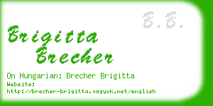 brigitta brecher business card